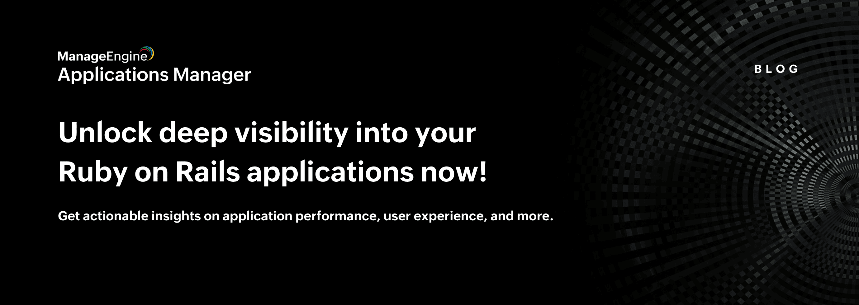 Ruby on Rails application monitoring with Applications Manager