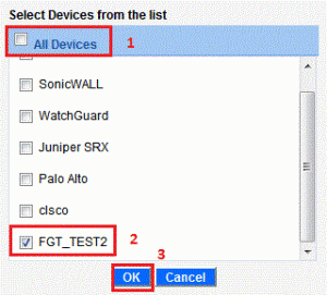 Select Devices for Advanced Search