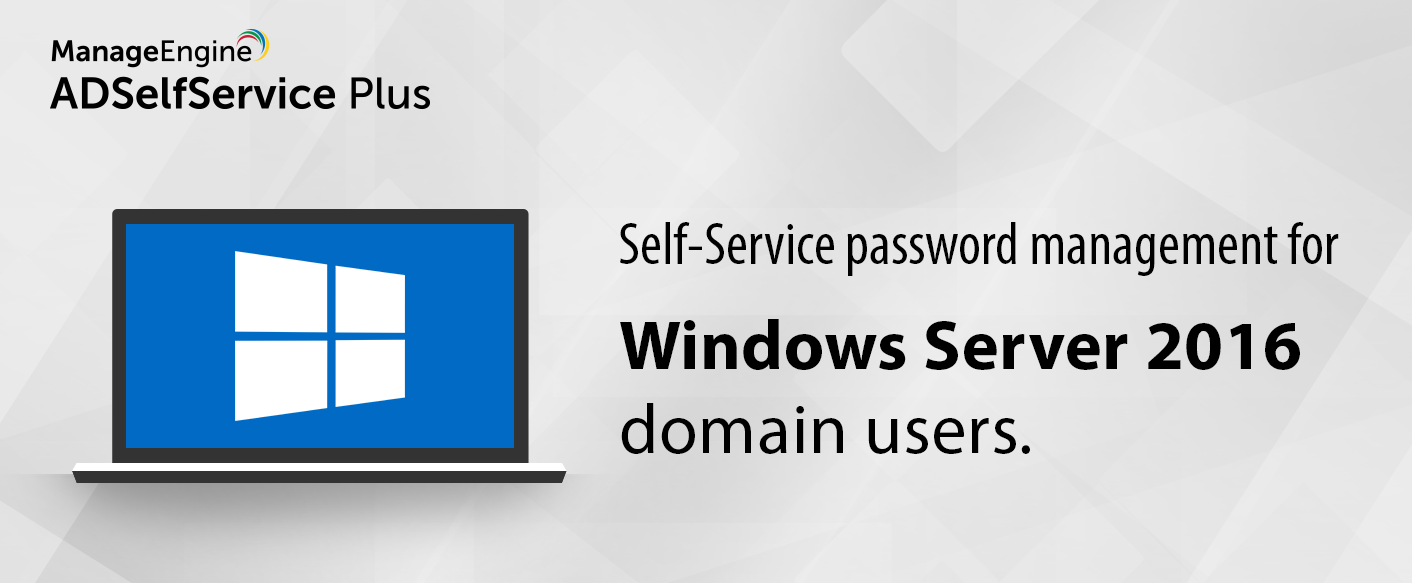 Self Service Password Management Windows Server 2016