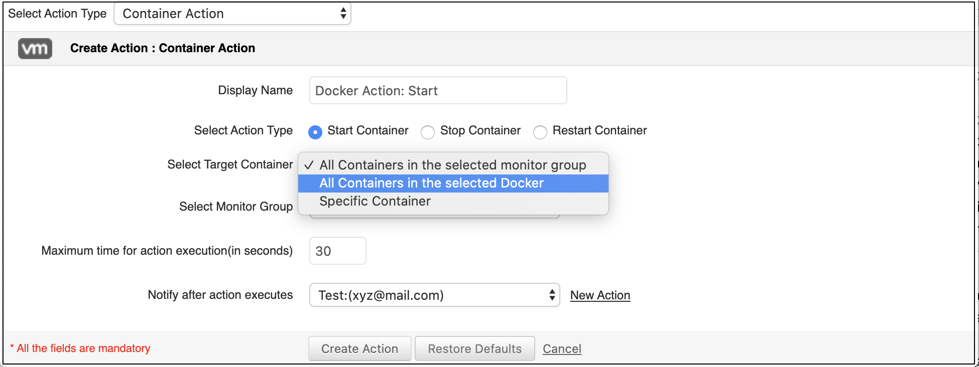 Montior Docker Memory - ManageEngine Applications Manager
