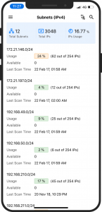 IP Subnets | ManageEngine OpUtils