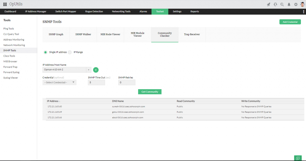 IT Network Tools - ManagEngine OpUtils