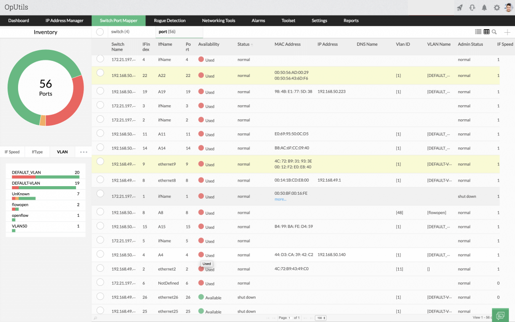 Port Scanning - ManageEngine OpUtils