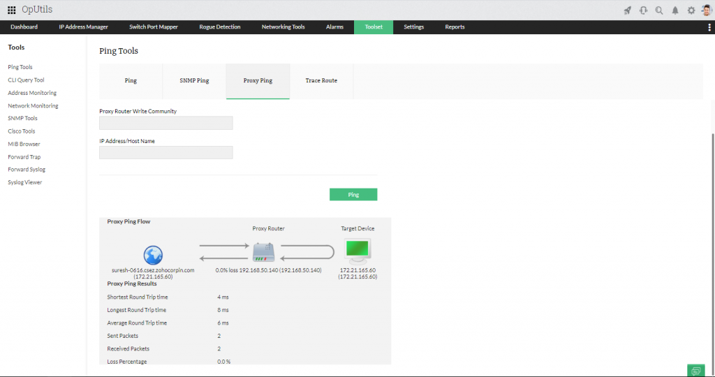 IP Tools - ManageEngine OpUtils