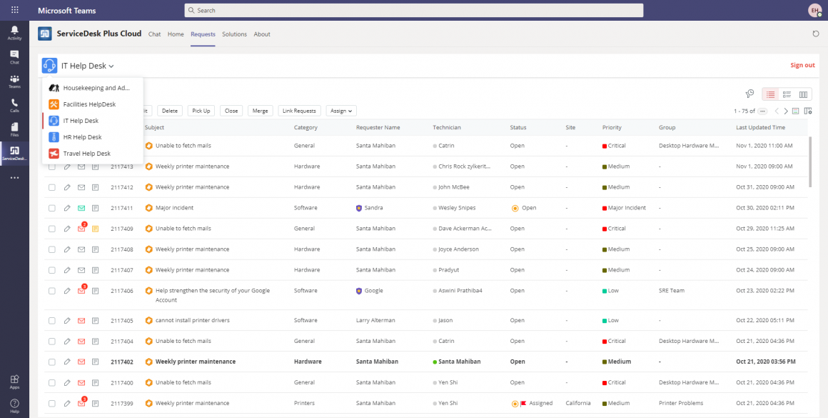 Updates To Servicedesk Plus Cloud For Microsoft Teams Enhanced Chatbot Updates To Servicedesk Plus Cloud For Microsoft Teams Enhanced Chatbot