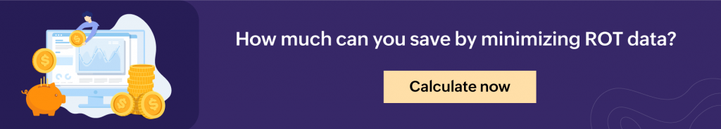 Savings estimator to calculate how much companies can save by minimizing stale data