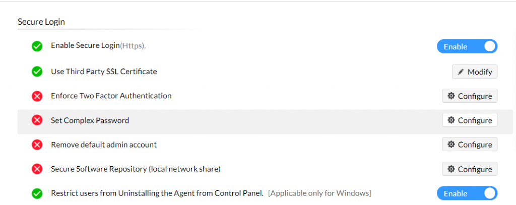 Enabling 2FA in ManageEngine