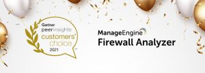 Firewall Analyzer Gartner Peer Insights Customer choice award 2021