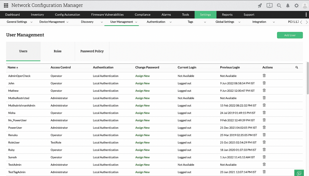 Role-based access control