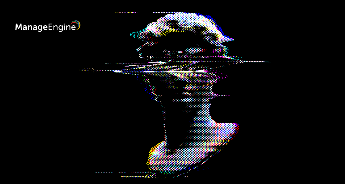 A marble bust whose face has been hidden/destroyed due to a digital glitch