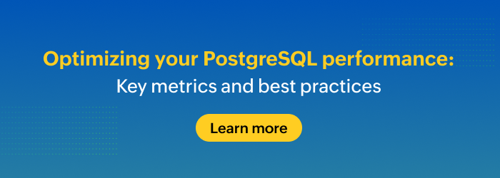 Postgres Monitoring - ManageEngine Applications Manager