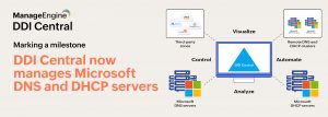 DDI or DNS, DHCP, IPAM for Microsoft DNS & DHCP Servers - ManageEngine DDI Central