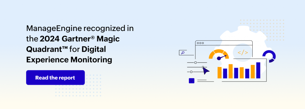 Gartner Magic Quadrant for Digital Experience Monitoring