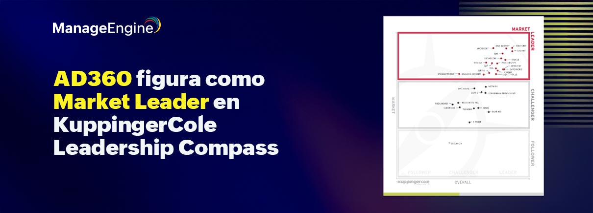 AD360 figura como Market Leader en KuppingerCole Leadership Compass: Gobernanza y administración de identidades 2024