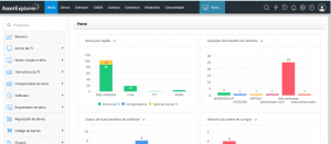 tela da solução AssetExplorer da ManageEngine