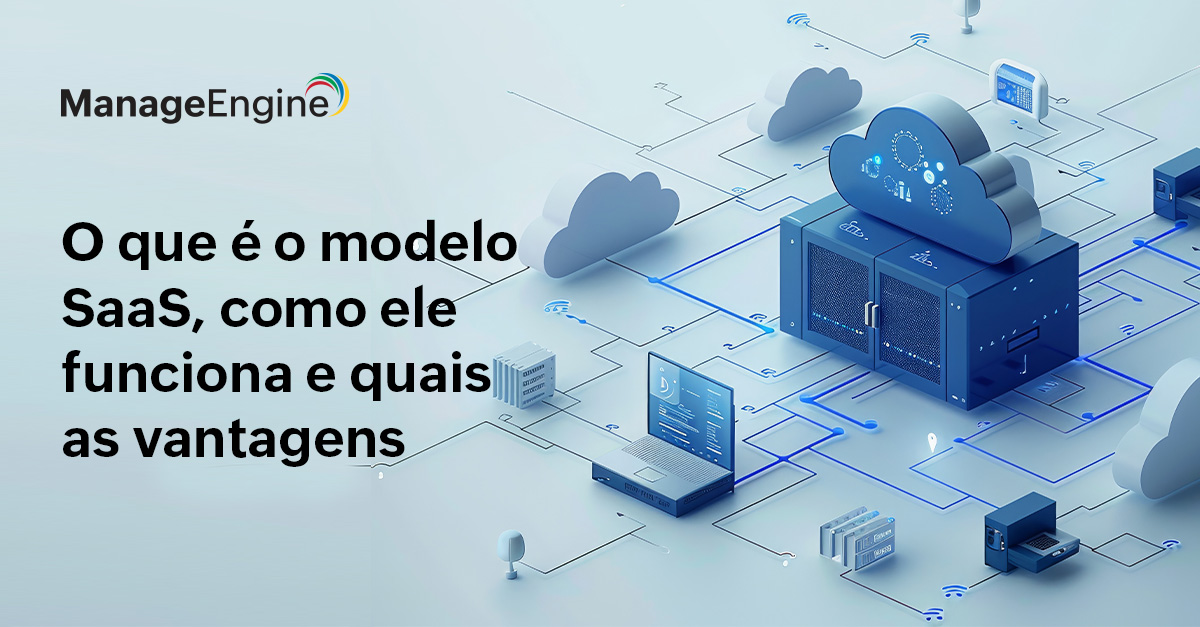 Imagem ilustrativa representando o modelo Software as a Service.